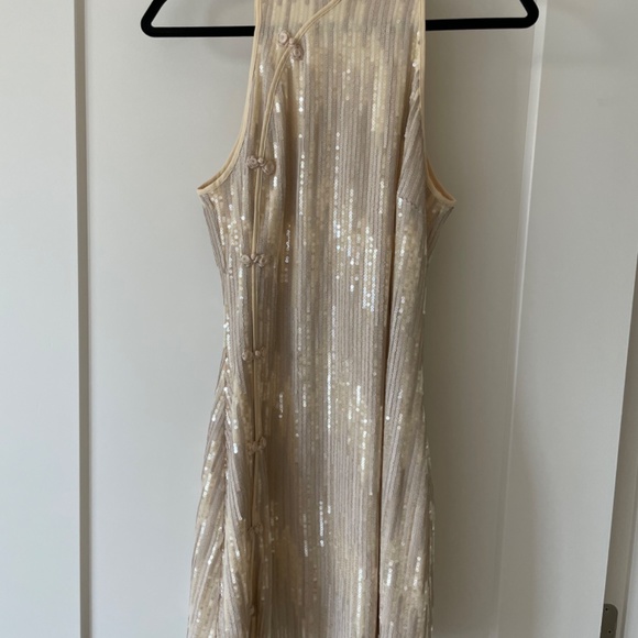 Cocktail Dress Gold sequins absolutely stunning for special occasions size 6 - Picture 10 of 10